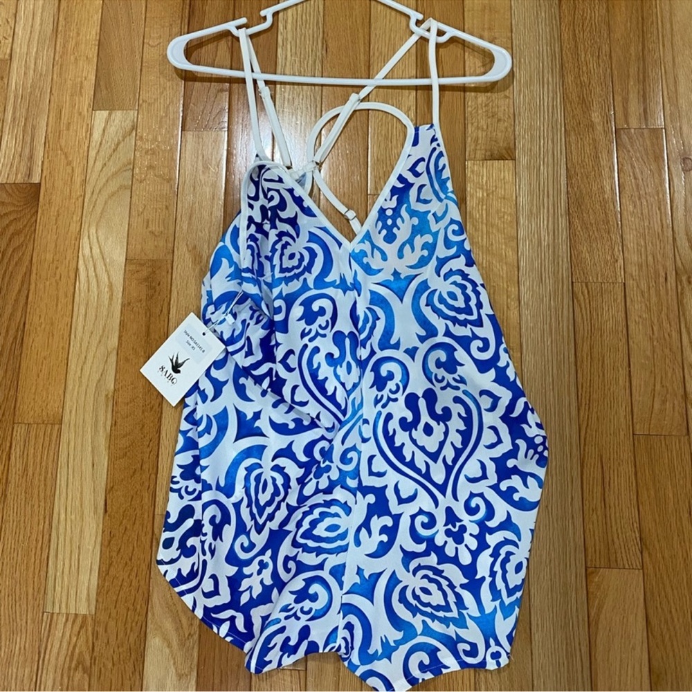 SABO SKIRT romper, greek inspired print, paisley print (NWT)